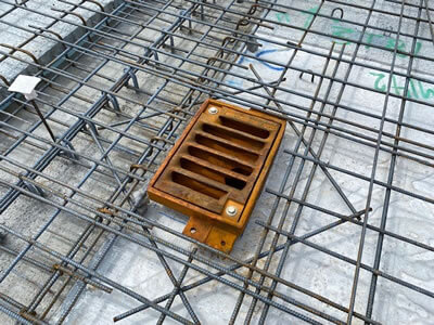 Bridge Drain Frame and Grate Bridge Drain Frame and Grate